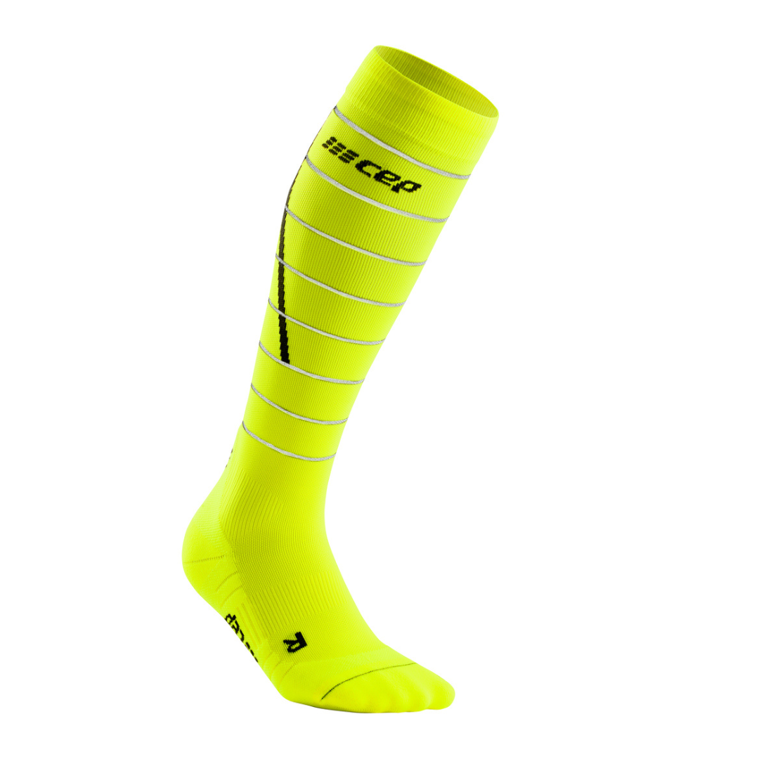 Bas de compression au genou 20-30 mmHg réfléchissants CEP pour femmes