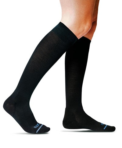 <tc>FITS chaussettes à hauteur du genou unisexes noires à compression de 20 à 30 mmHg</tc>