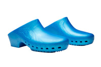 DEMO - Calzuro Classic clogs without Upper Holes - Metal Turquoise