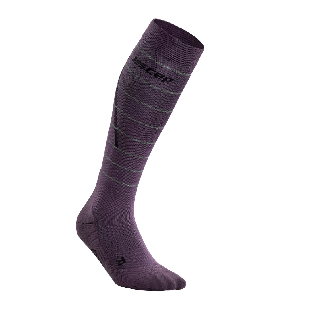 Chaussettes de compression hautes 20-30 mmHg réfléchissantes CEP pour femmes