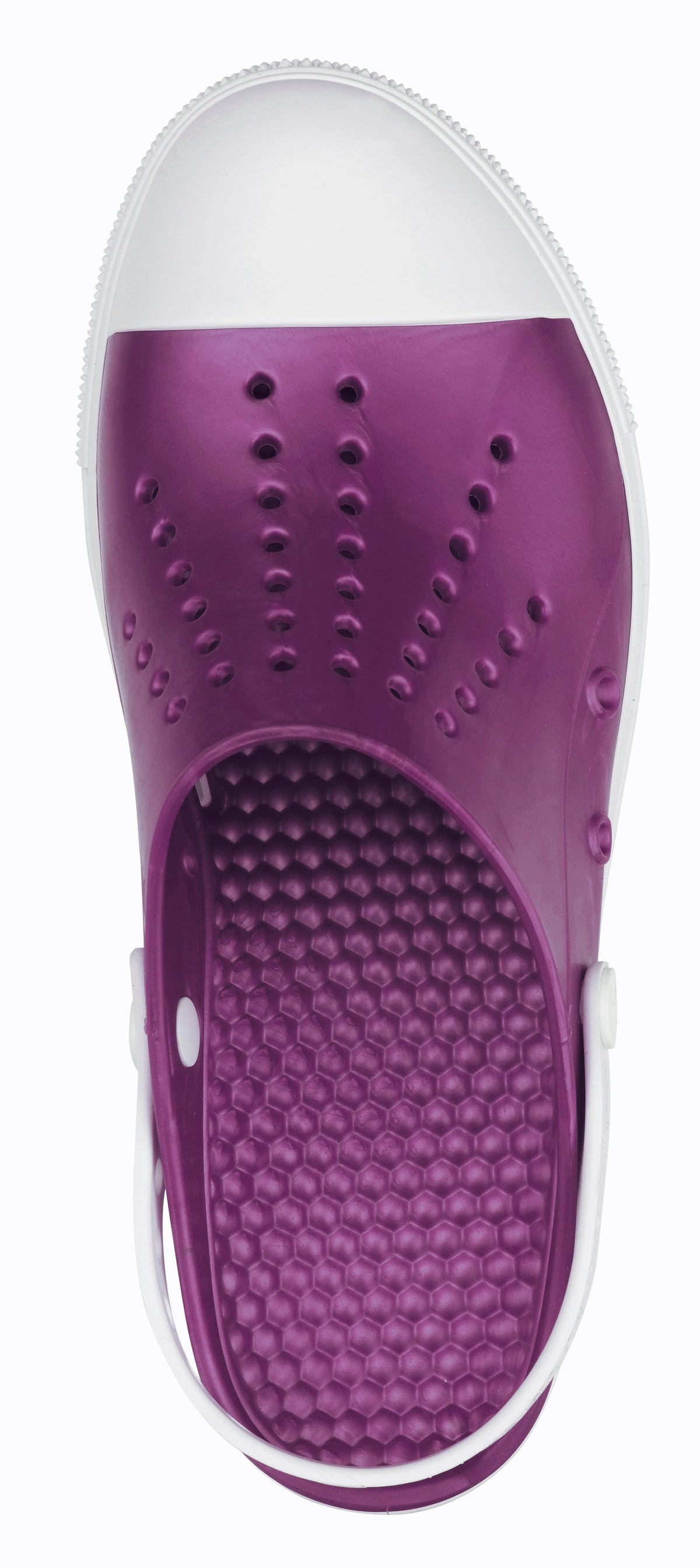 DÉMO - Sabots Calzuro Buddy - Métal Violet/Blanc