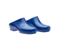 Calzuro Classic clogs without Upper Holes - Metallic Blue