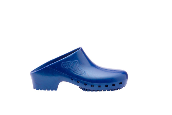 Calzuro Classic clogs without Upper Holes - Metallic Blue