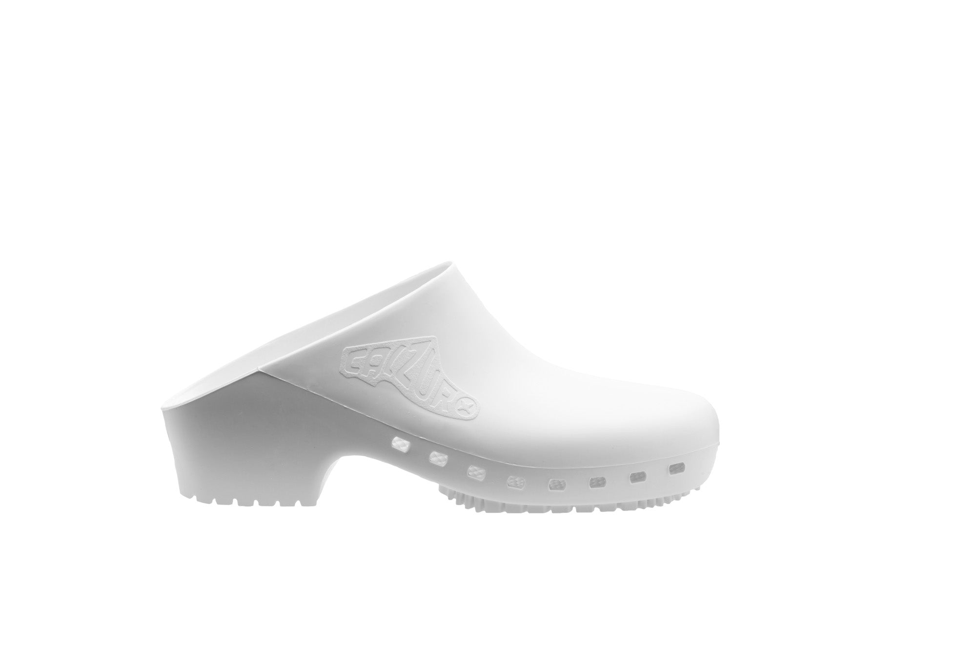 Calzuro Classic clogs without Upper Holes White