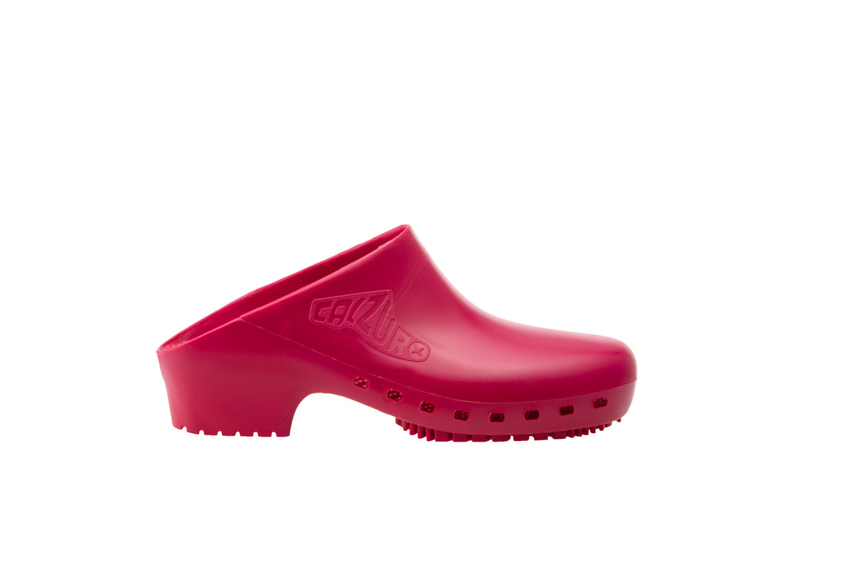 Calzuro Classic clogs without Upper Holes - Raspberry
