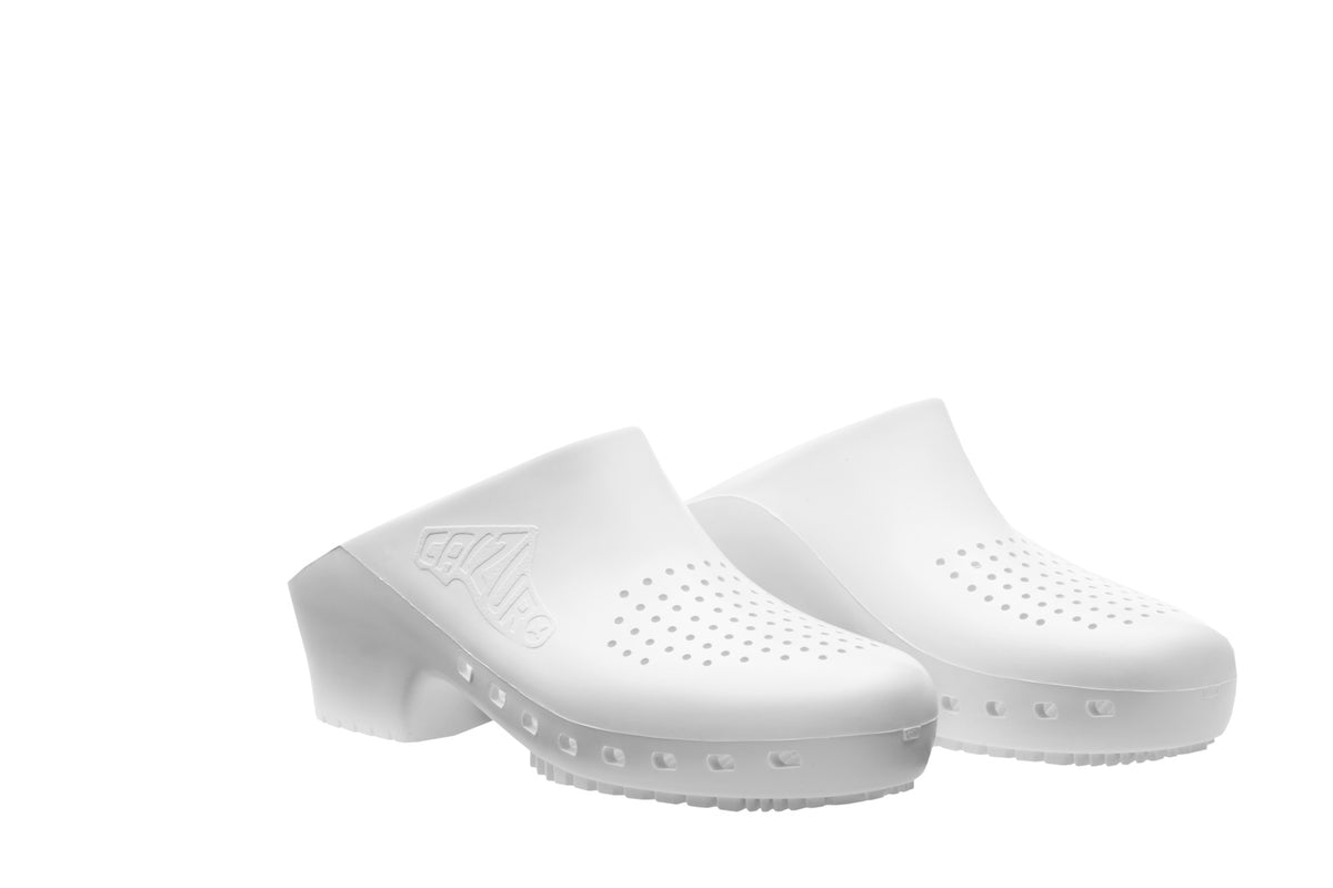 Calzuro Classic clogs with Upper Holes - White