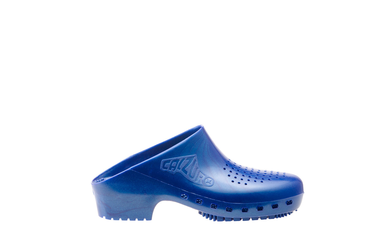 Calzuro Classic clogs with Upper Holes - Metallic Blue