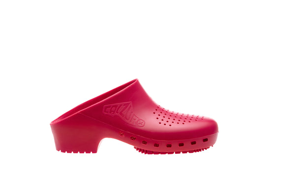 Calzuro Classic clogs with Upper Holes - Raspberry