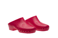 Calzuro Classic clogs with Upper Holes - Raspberry