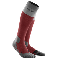 Chaussettes de compression en laine mérinos légères pour l'extérieur CEP au genou 20-30 mmHg pour femmes