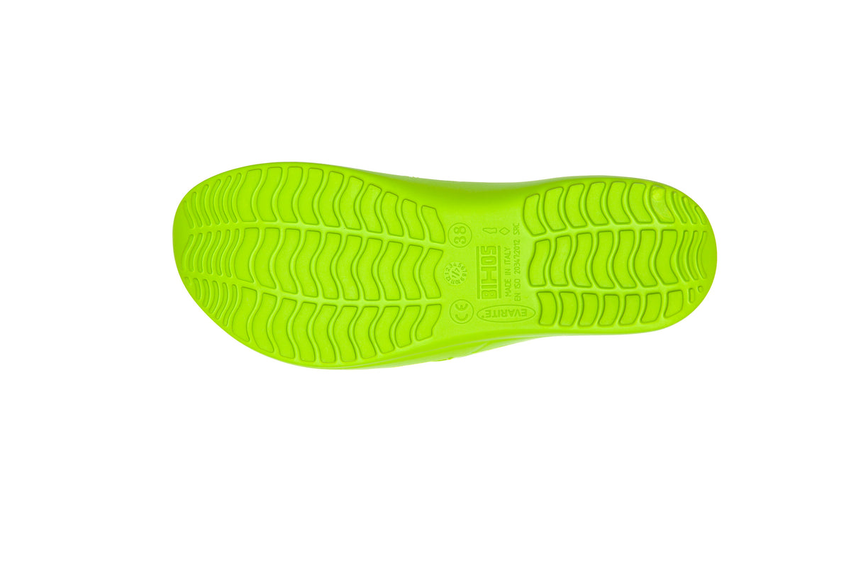 Calzuro Aqua Bright Green Flip Flops