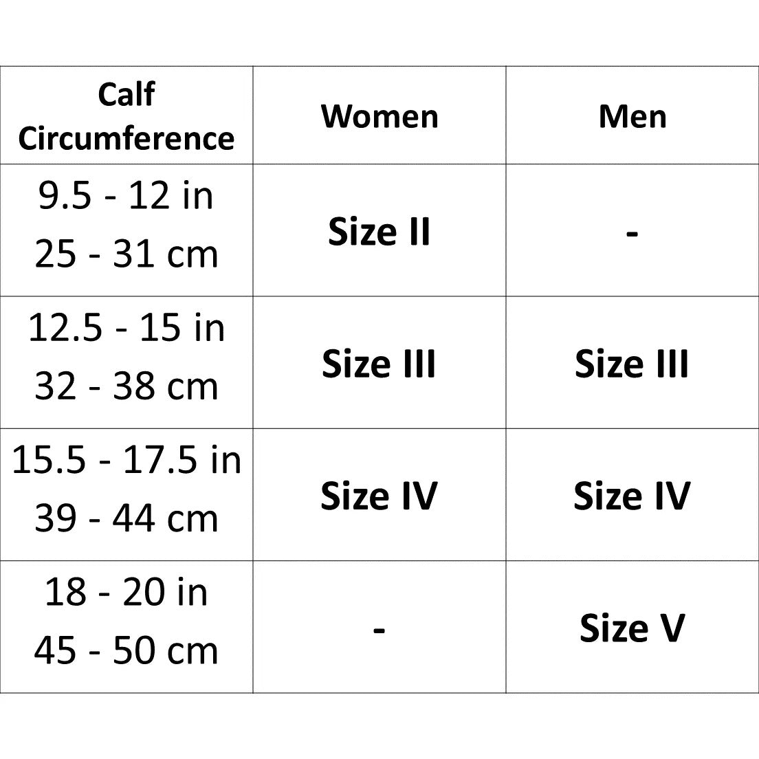 Chaussettes de compression à hauteur de genou Allday CEP 20-30 mmHg pour femmes