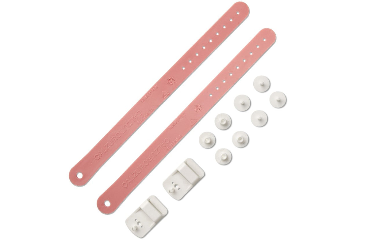 Heel Straps Kit for Calzuro Classic Clogs - Pastel Pink